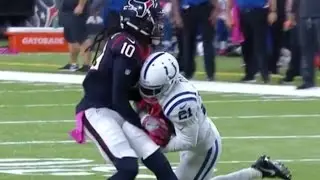 Vontae Davis Picks Off Osweiler's Pass To DeAndre Hopkins || Week 6 Colts at Texans