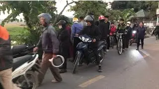 CHÓ NGHIỆP VỤ & ĐỜI SỐNG: Vụ tai nạn lúc 17h33p tại gần ngã tư cách hiệu thuốc hoàng lâm mễ xá 100m 