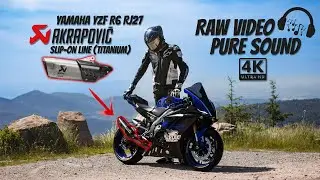RAW SOUND #1 | Akrapovic Slip-On Line (Titanium) | Yamaha YZF R6 RJ27 | Alezaki