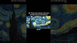 painting 'The Starry Night' by Vincent van Gogh   #art #meaningful #deepmeaning #painting