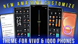 vivo & iqoo  amazing always on display theme with fingerprint scanner | vivo & Iqoo dark theme