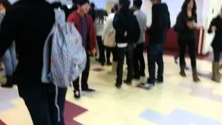 Kid goes super saiyan in west covina high school cafeteria