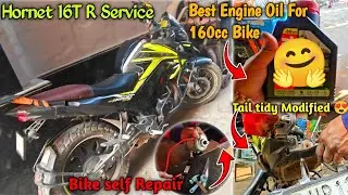 Best Engine Oil For 160cc Bike | Bike Tailtidy Modified 🔥 | Hornet 16T R Service 🛠️