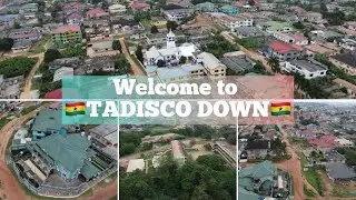 Drone shot of TADISCO DOWN in Takoradi - 🇬🇭 Ghana 🇬🇭
