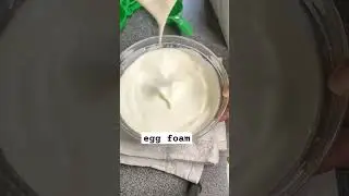 egg foam #shorts #short #cooking #cake #recipe #baking #bake