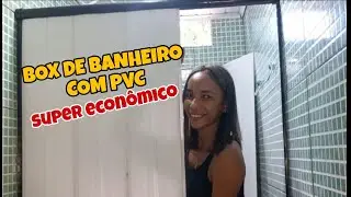 BOX DE BANHEIRO  COM  PVC/fácil E econômico