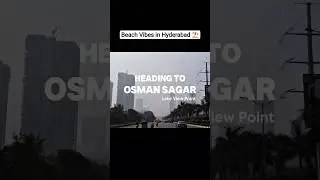 Lake gives Beach Vibes in Hyderabad ⛱️#shortsindia #hussainsagarlake #weekend #relax #Beach #shorts