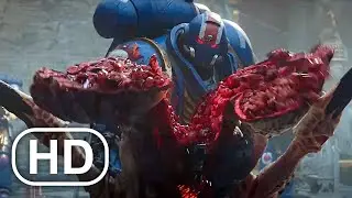 WARHAMMER 40K Ultramarines Destroy Alien Army Scene (2023) 4K ULTRA HD
