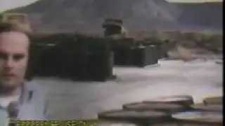 Bulldozers puncture drums of toxic waste at Alkali Lake, Oregon