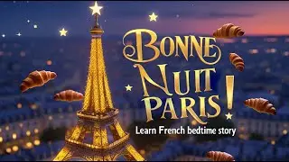 France Bedtime Story for Kids 🌟 Learn French Words & Goodnight Paris Lullaby | Kozo Kids