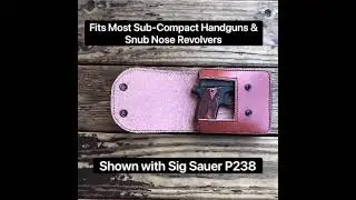 Leather Multipurpose Concealment Holster Case - Hidden Handgun Holster for Concealed Carry - CCW