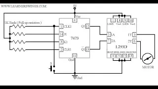 An Amazing Electronic Technique using DC motor and Push Button Switch