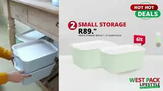 BUY 2 FOR R89.90 | STYLISH STORAGE FROM WEST PACK LIFESTYLE