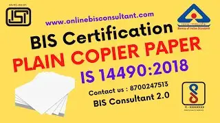 BIS certification for Plain copier Paper | 📞 8700247513 | BIS CONSULTANT 2.0