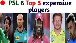Most expensive player in hbl psl 2021 || top 5 expensive player platinum category