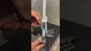 Quick trick to save time straightening small warps after heat treat #metalwork #knifemaking #knife