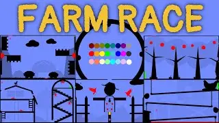 24 Marble Race EP. 21: Farm Race (by Algodoo)