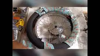 Motorbike Front wheel hub Restoration and polishing | How to Spoke a Motorbike Wheel