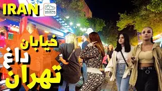 IRAN Best Street Food In Tehran - Night Walk In April 2023 - Tehran Food Vlog ایران