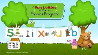 | s | for snake MP4 VIDEO | FUN LETTERS Phonics Program | Literacy Through Songs, Movement & Play