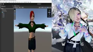 Working on a vtuber model then playing some games! Unity, Wuthering Waves, and more