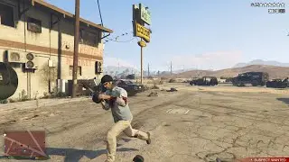 GTA V Trevor's Six Star Police Shootout + Escape