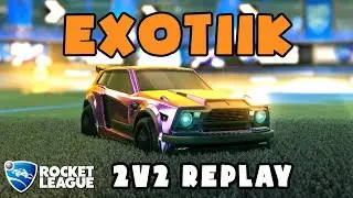 ExoTiiK Ranked 2v2 POV #200 - ExoTiiK & shila VS regser & arju - Rocket League Replays