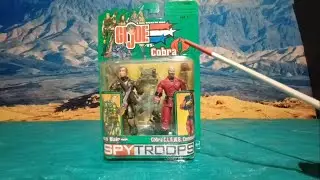 G.I. JOE Spy troops vintage action figures cross hair & Cobra C.L.A.W.S. Commander 2003 COOL TOYS 😎 