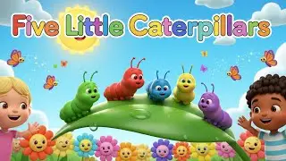 Five Little Caterpillars | Fun Learning Rhyme for Kids | kids rhymes in english