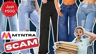 High waist affordable Jeans Haul from @myntra🤯💙| Starting ₹400 😱| Myntra Jeans Haul | Try On Haul | 