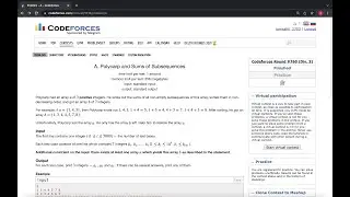 1618A-Polycarp and Sums of Subsequences||Codeforces Round #760 (Div. 3)||Math