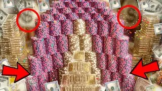 Менеджер сошёл с ума! 🤯Вступительный взнос 10 000 000 долларов. Огромная башня из фишек в виде «р...