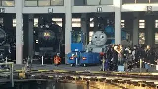 【京都鉄道博物館特別展示!!】きかんしゃトーマス号梅小路蒸気機関区11番線入線シーン