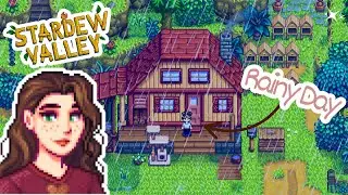 Day in The Life in Stardew Valley | Rainy Day Ambience