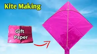 How to make Kite | Patang Kese banate he | Kite Making At Home | Gift Paper Kite