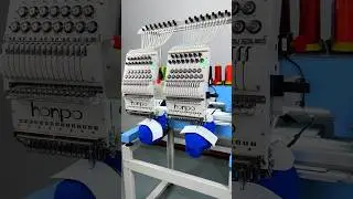 3D Cap Embroidery🩵  #embroidery #caps #embroiderymachine  #honpo#custom #bordado