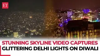 Diwali 2024: Delhi skyline shows the city illuminated in colourful lights