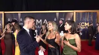 At CMA Award's red carpet, Mackenzie Carpenter teases a 'heartbreaker' single and Riley Green tour