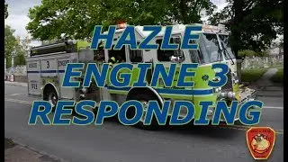 Hazle Twp. Fire Engine 3 responding to crash