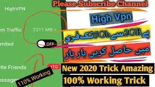 High Vpn Unlimited premium GBs 2020 ||High vpn Free Internet 2020||High vpn Premium Traffic 2020