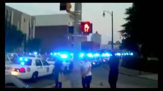 Sea of Blue for Memphis Police Officer Timothy Warren 07.07.2011