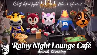 Rainy Night Lounge Caf&eacute; ☔ | Cozy ACNH Chill Vibes, Late-Night Relax & Unwind