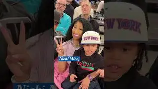 Seeing stars in The Garden 🤩 #knicks #shorts #nba #nickiminaj #badbunny #nyc #celebrity #msg #barbz
