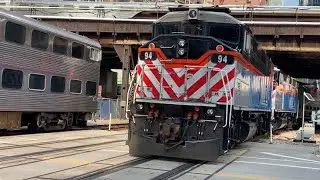 Chicago Union station rush hour rail fanning
