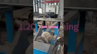 Tool steel 1.2080 round bar at turning. #moldsteel #specialsteel #toolsteel #turning #steelfactory