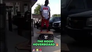 THE HOOD HOVERBOARD! 🔥😂 #cmthree #funny #funnyhoodvids #hoverboard #hoodvids