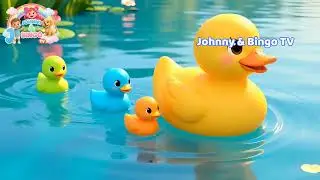 5 Little Ducks Song 🦆| Learn to Count and Sing with Johnny & Bingo TV