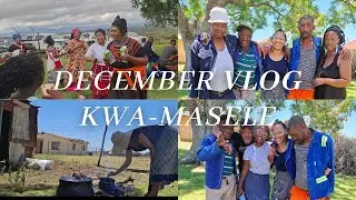 SURVIVING HOME WITH NO ELECTRICITY ⚪️COOKING OUTSIDE FOR FIRST TIME😂 ●UMGIDI @ MASELE