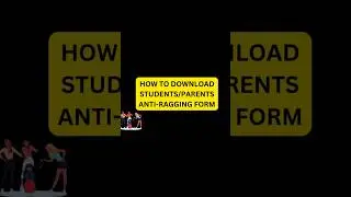 How to. download Anti-ragging Affidavit #jnu #ugc