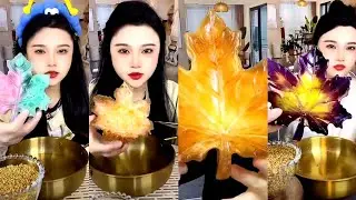 SOLO / ASMR THIN ICE EATING + FOAM ICE MUKBANG 